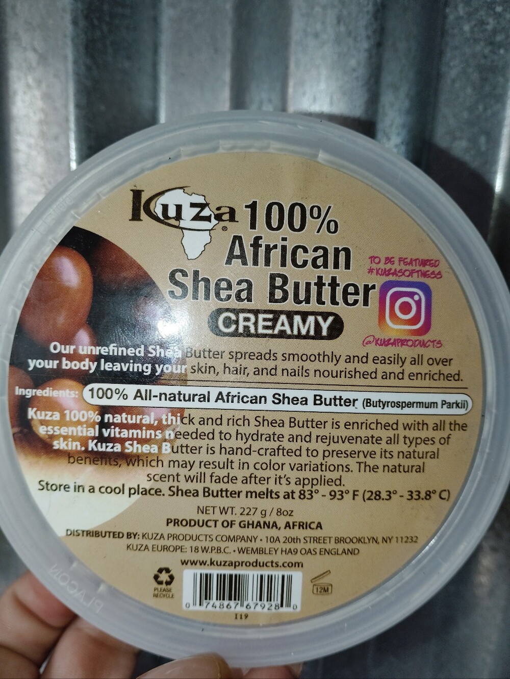 Kuza 100% African Shea Butter Creamy - Natural New From Ghana - Picture 2 of 5